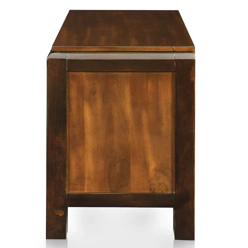 Ensemble de chambre à coucher Jupa Transitional en bois de noyer de 2 pièces par Furniture of America
