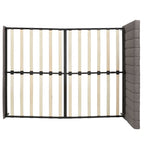 Lit plateforme de rangement Arlert en lin gris à 4 tiroirs par iNSPIRE Q Modern