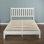 Cadre de lit plateforme Priage by ZINUS en bois blanc cassé Deluxe avec tête de lit