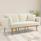 Fauteuil d'appoint sans accoudoirs sectionnel modulaire en lin
