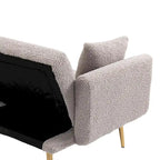 Fauteuil d'appoint sans accoudoirs sectionnel modulaire en lin
