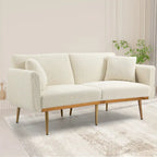 Fauteuil d'appoint sans accoudoirs sectionnel modulaire en lin