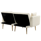 Fauteuil d'appoint sans accoudoirs sectionnel modulaire en lin