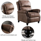 Fauteuil inclinable Club avec décorations à rivets