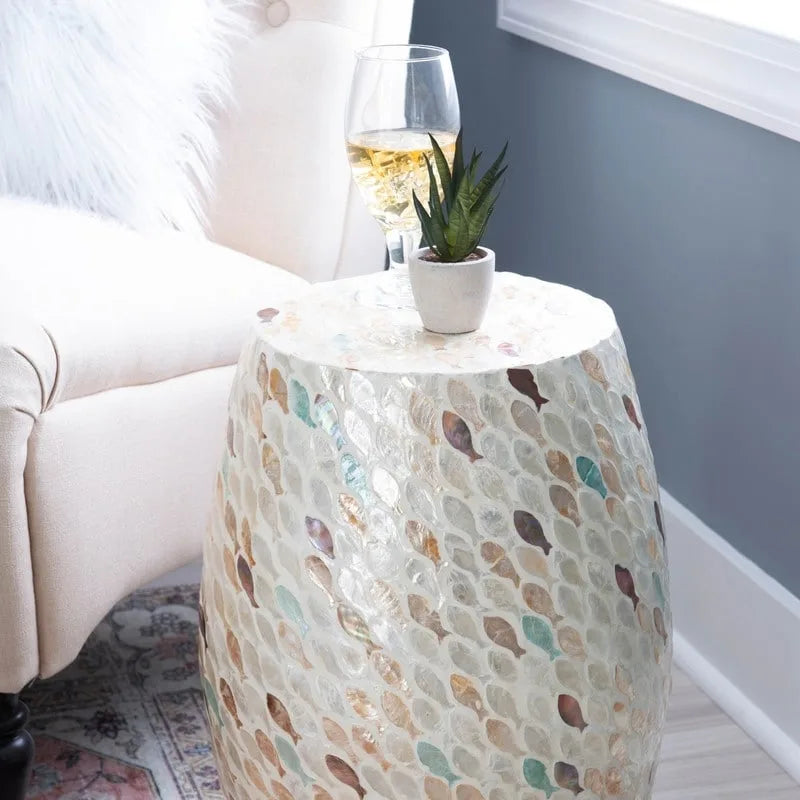 Table d'appoint Pendale avec motif en mosaïque de poisson