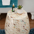 Table d'appoint Pendale avec motif en mosaïque de poisson