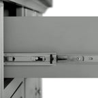 Crosley Julia Îlot de cuisine en acier inoxydable avec tabourets à dossier en X – 50 L x 60 P x 41 H