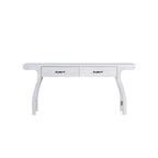 Table console Jessica en chêne blanc contemporain de 178 cm avec 2 tiroirs par Furniture of America