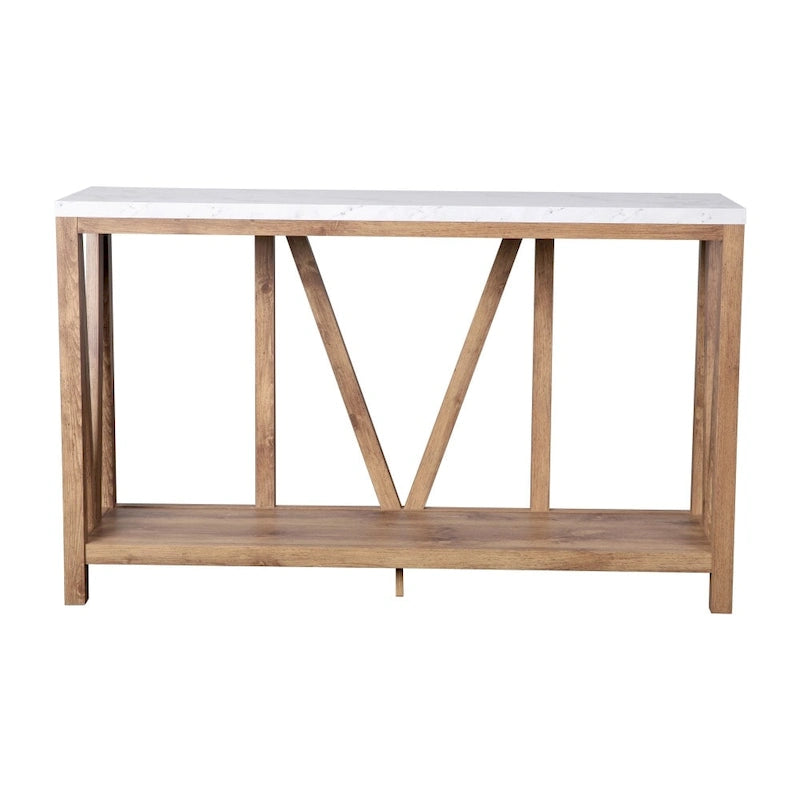Console d'entrée rustique de style ferme