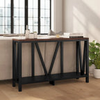 Console d'entrée rustique de style ferme