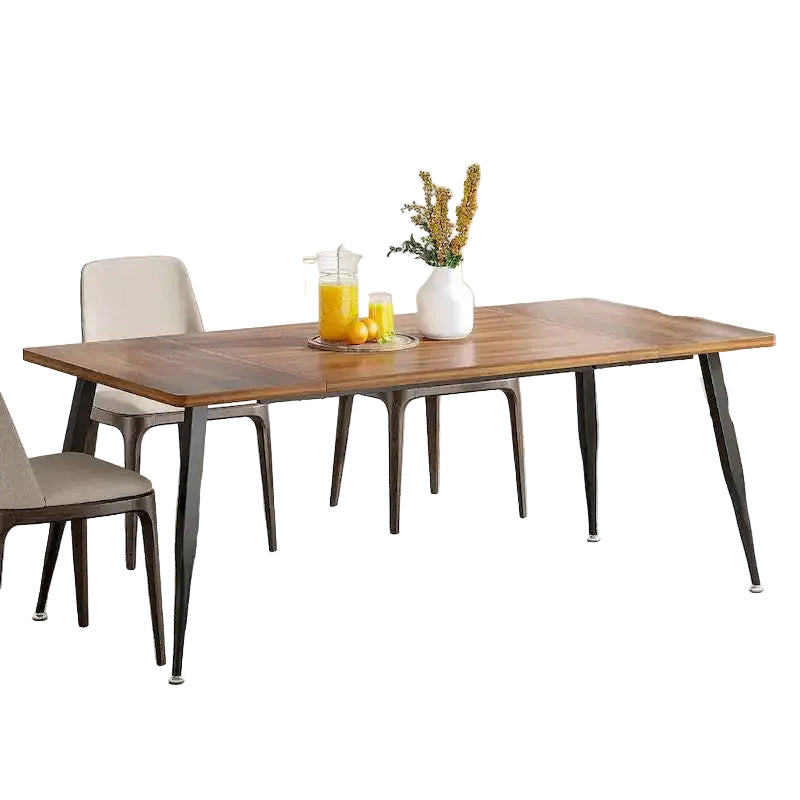Industrial Dining Table for 6 to 8, Rectangular Kitchen Table