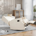 Fauteuil inclinable planeur manuel avec dossier haut et pivotant à 360°
