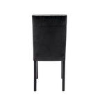 Chaises de salle à manger Porthos Home Nate avec revêtement en similicuir et pieds en bois d'hévéa, lot de 4