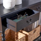 SAFAVIEH Henretta Console 2 tiroirs - 35,5 L x 13 P x 29,5 H - 35,5 L x 13 P x 29,5 H - 36Lx13Px30H