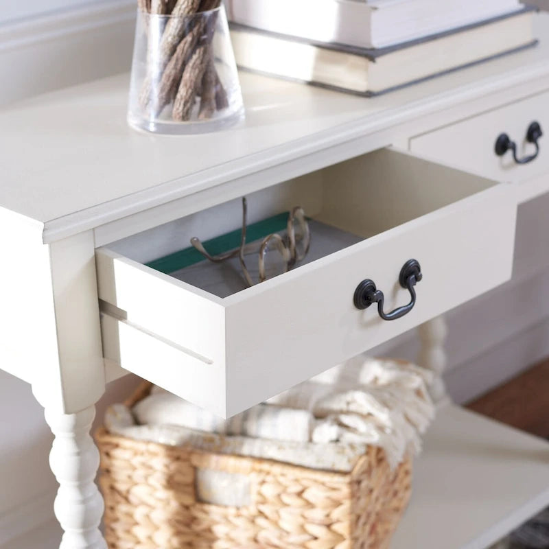 SAFAVIEH Henretta Console 2 tiroirs - 35,5 L x 13 P x 29,5 H - 35,5 L x 13 P x 29,5 H - 36Lx13Px30H