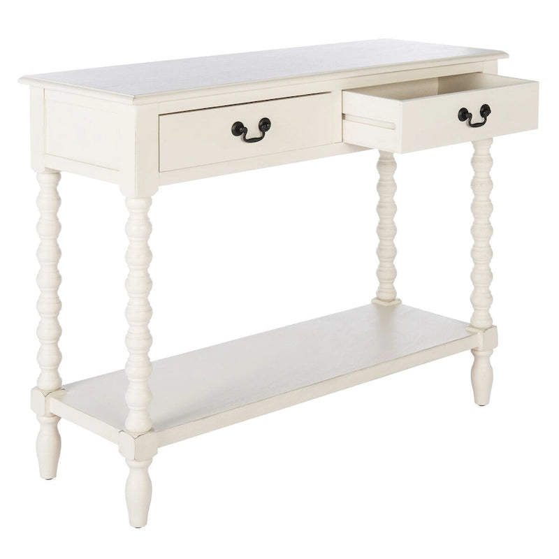 SAFAVIEH Henretta Console 2 tiroirs - 35,5 L x 13 P x 29,5 H - 35,5 L x 13 P x 29,5 H - 36Lx13Px30H