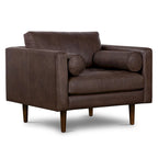Fauteuil de salon Napa Poly and Bark - Cuir italien véritable