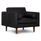 Fauteuil de salon Napa Poly and Bark - Cuir italien véritable