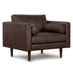 Fauteuil de salon Napa Poly and Bark - Cuir italien véritable
