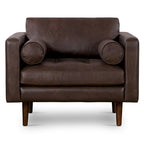 Fauteuil de salon Napa Poly and Bark - Cuir italien véritable