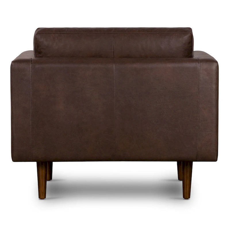 Fauteuil de salon Napa Poly and Bark - Cuir italien véritable