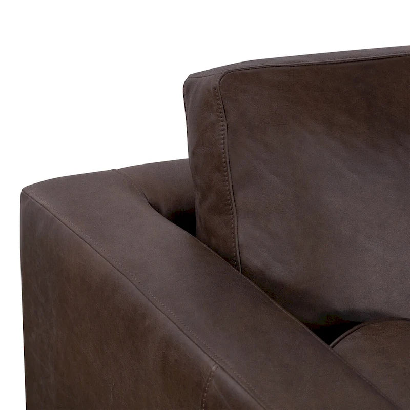 Fauteuil de salon Napa Poly and Bark - Cuir italien véritable