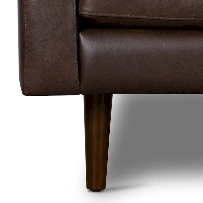 Fauteuil de salon Napa Poly and Bark - Cuir italien véritable