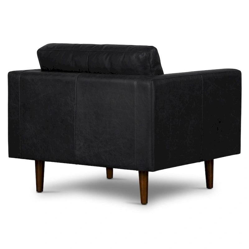 Fauteuil de salon Napa Poly and Bark - Cuir italien véritable