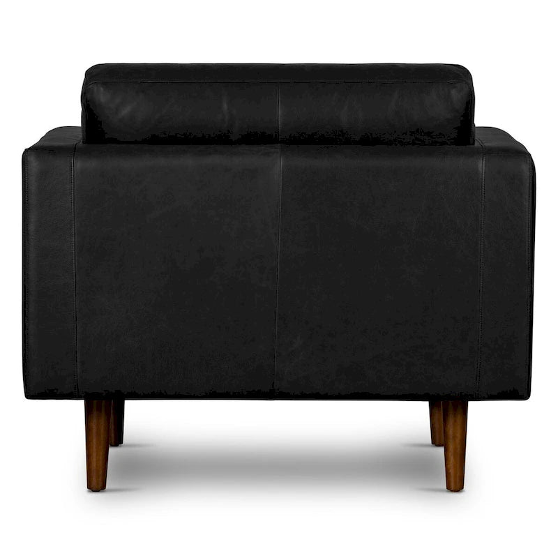 Fauteuil de salon Napa Poly and Bark - Cuir italien véritable