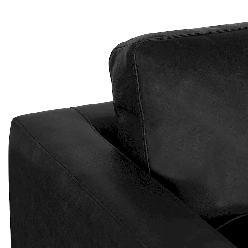 Fauteuil de salon Napa Poly and Bark - Cuir italien véritable