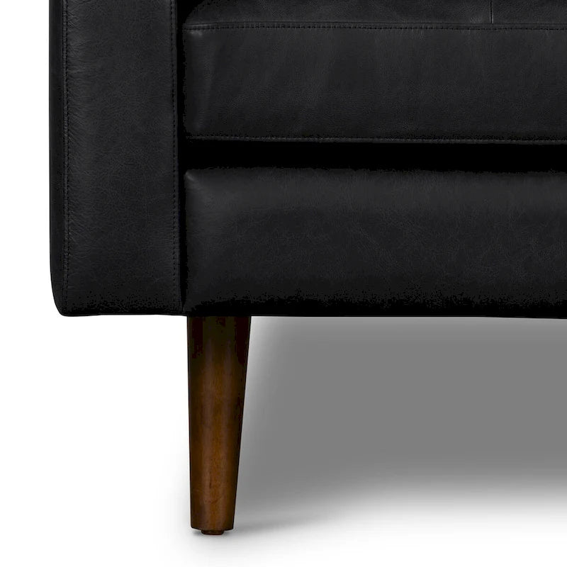 Fauteuil de salon Napa Poly and Bark - Cuir italien véritable