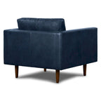 Fauteuil de salon Napa Poly and Bark - Cuir italien véritable