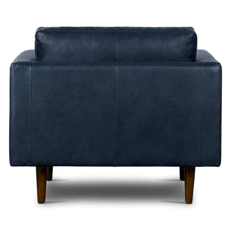 Fauteuil de salon Napa Poly and Bark - Cuir italien véritable