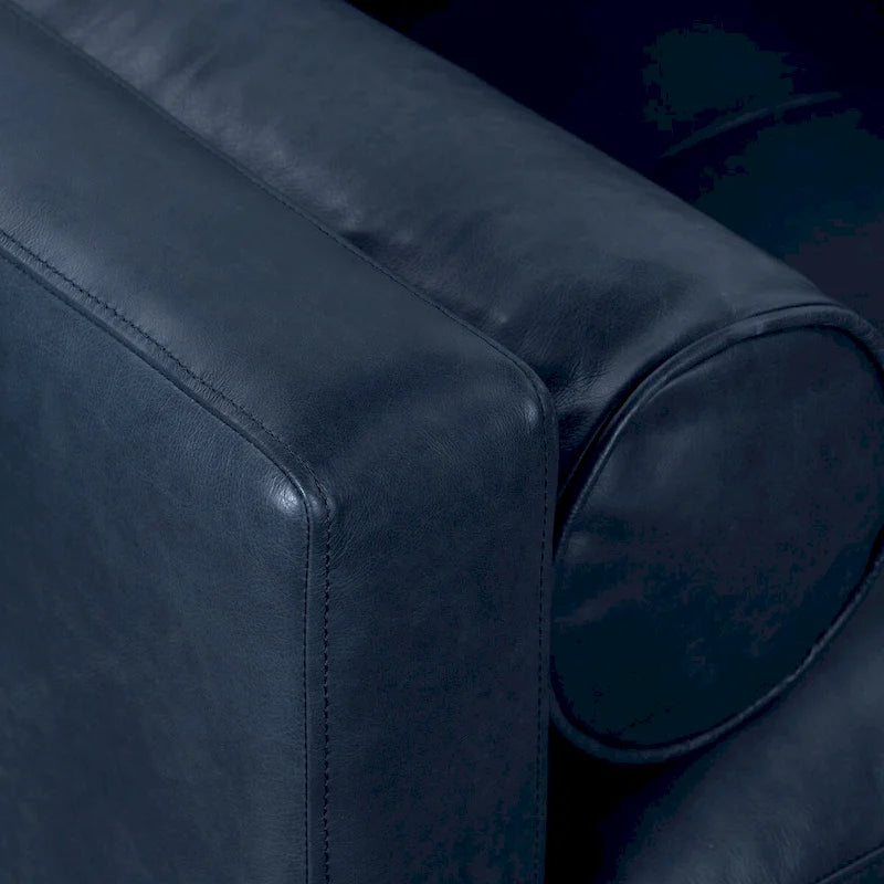 Fauteuil de salon Napa Poly and Bark - Cuir italien véritable