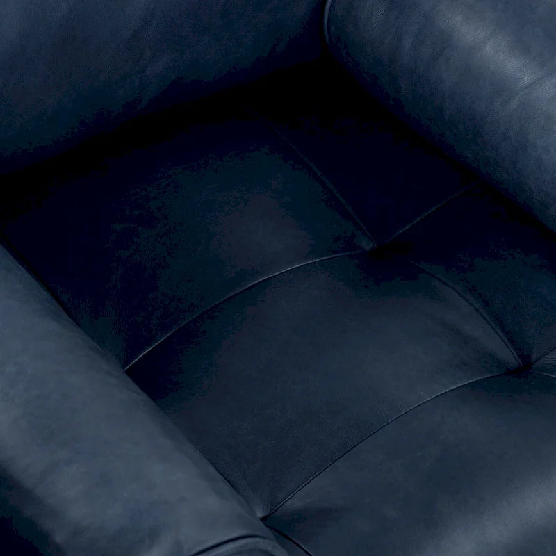 Fauteuil de salon Napa Poly and Bark - Cuir italien véritable