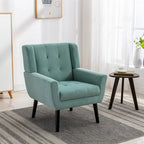 Fauteuil d'appoint ergonomique en velours doux moderne pour salon, chambre à coucher, maison, avec pieds noirs