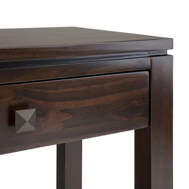 WYNDENHALL Essex Console de canapé contemporaine large en bois massif de 60 pouces de large - 60 x 15 x 29,5