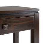 WYNDENHALL Essex Console de canapé contemporaine large en bois massif de 60 pouces de large - 60 x 15 x 29,5