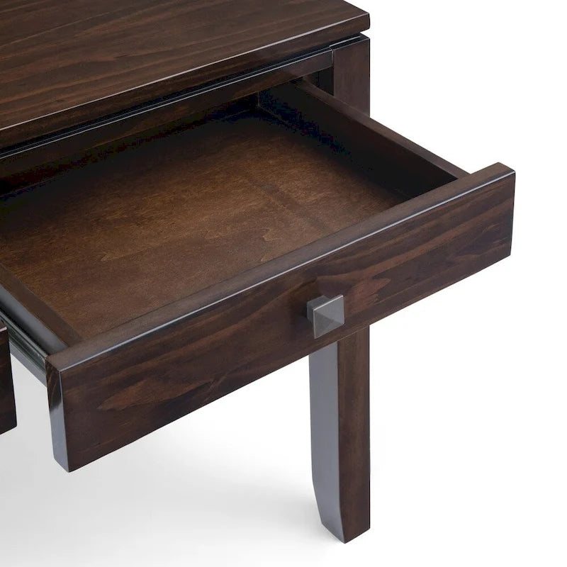 WYNDENHALL Essex Console de canapé contemporaine large en bois massif de 60 pouces de large - 60 x 15 x 29,5