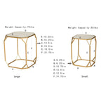 Glitzhome Lot de 2 tables d'appoint/tables basses modernes en verre au design épuré