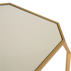 Glitzhome Lot de 2 tables d'appoint/tables basses modernes en verre au design épuré