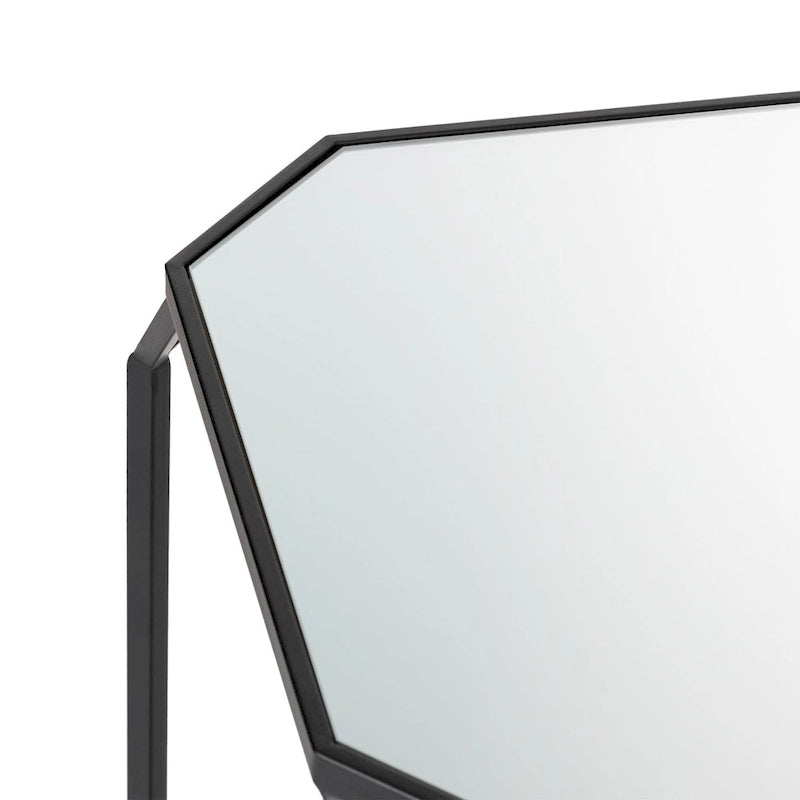Glitzhome Lot de 2 tables d'appoint/tables basses modernes en verre au design épuré