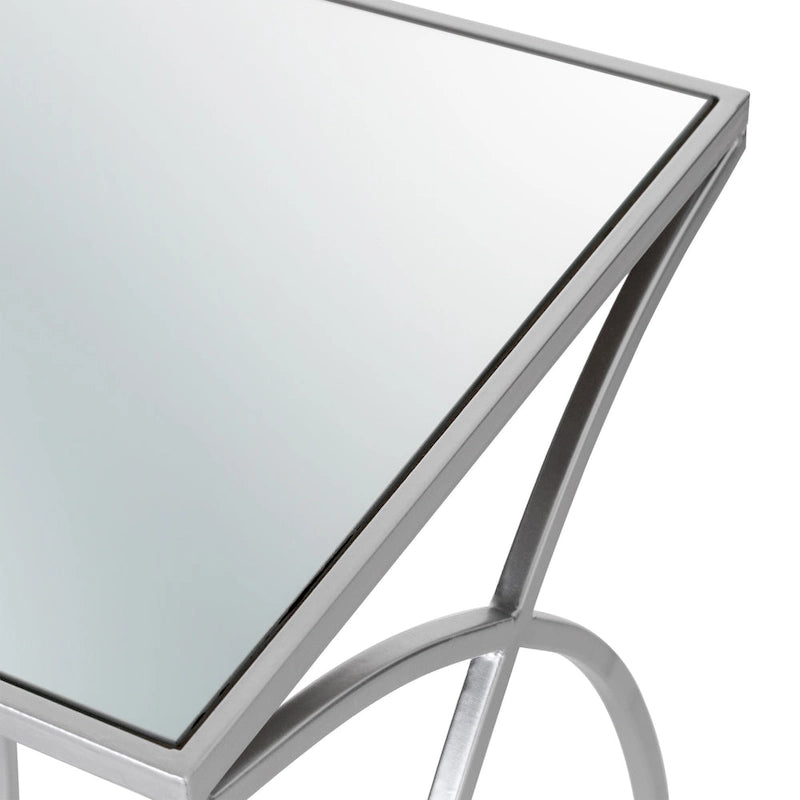 Glitzhome Lot de 2 tables d'appoint/tables basses modernes en verre au design épuré