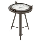 Table Basse Ronde Industrielle en Métal Casa Cortes