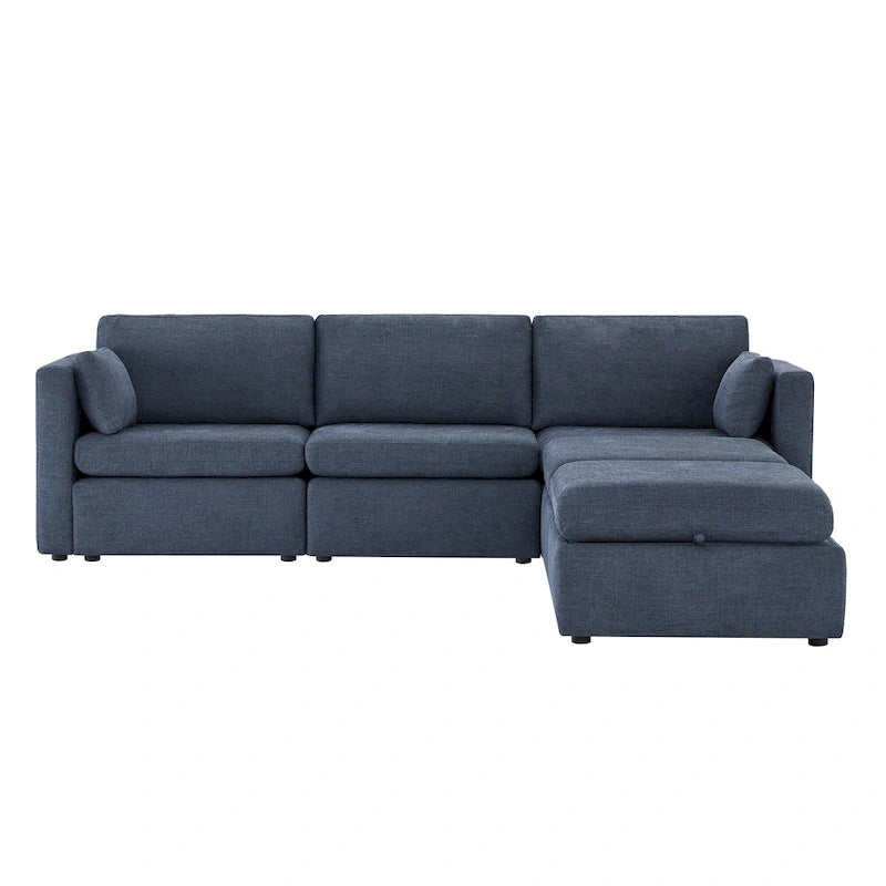 Ensemble de canapé modulable surdimensionné en tissu Celia