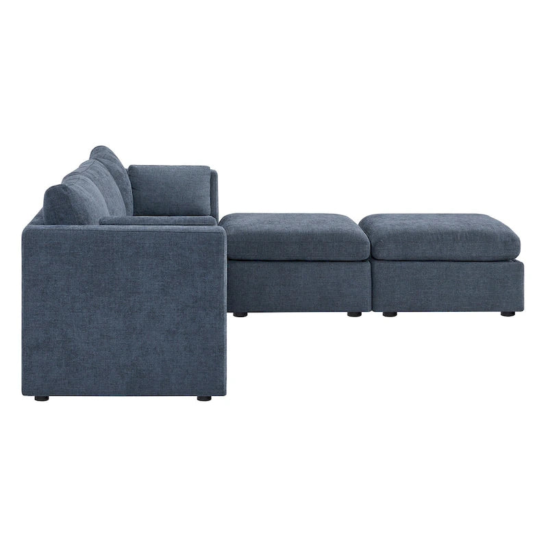 Ensemble de canapé modulable surdimensionné en tissu Celia