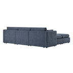Ensemble de canapé modulable surdimensionné en tissu Celia