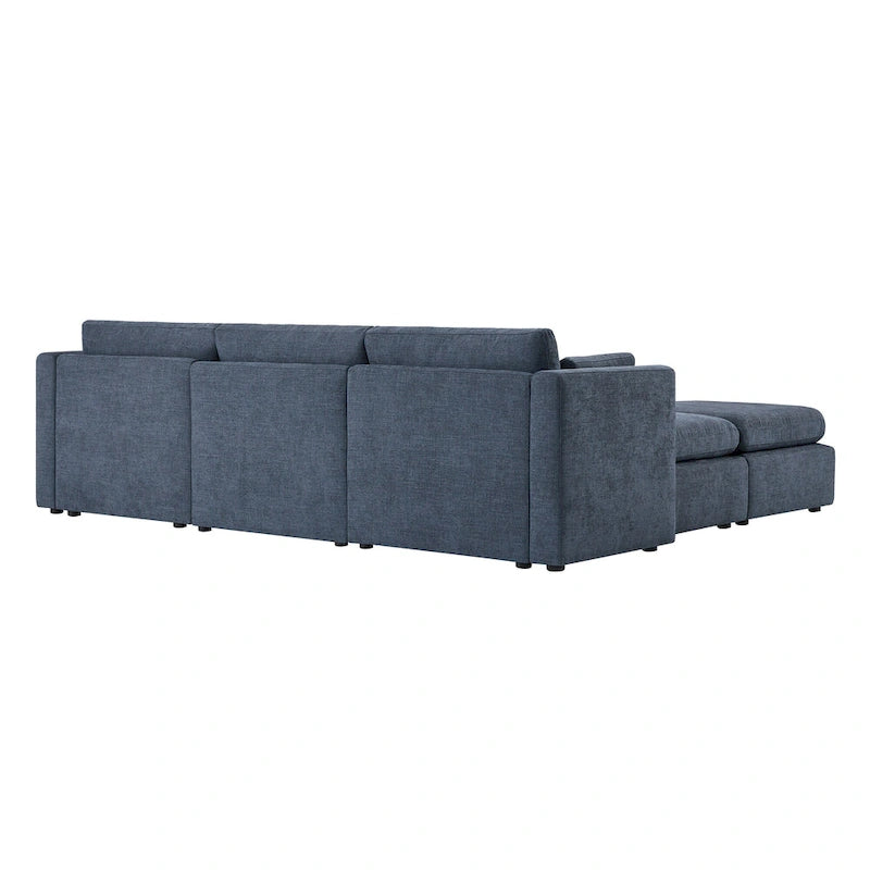 Ensemble de canapé modulable surdimensionné en tissu Celia
