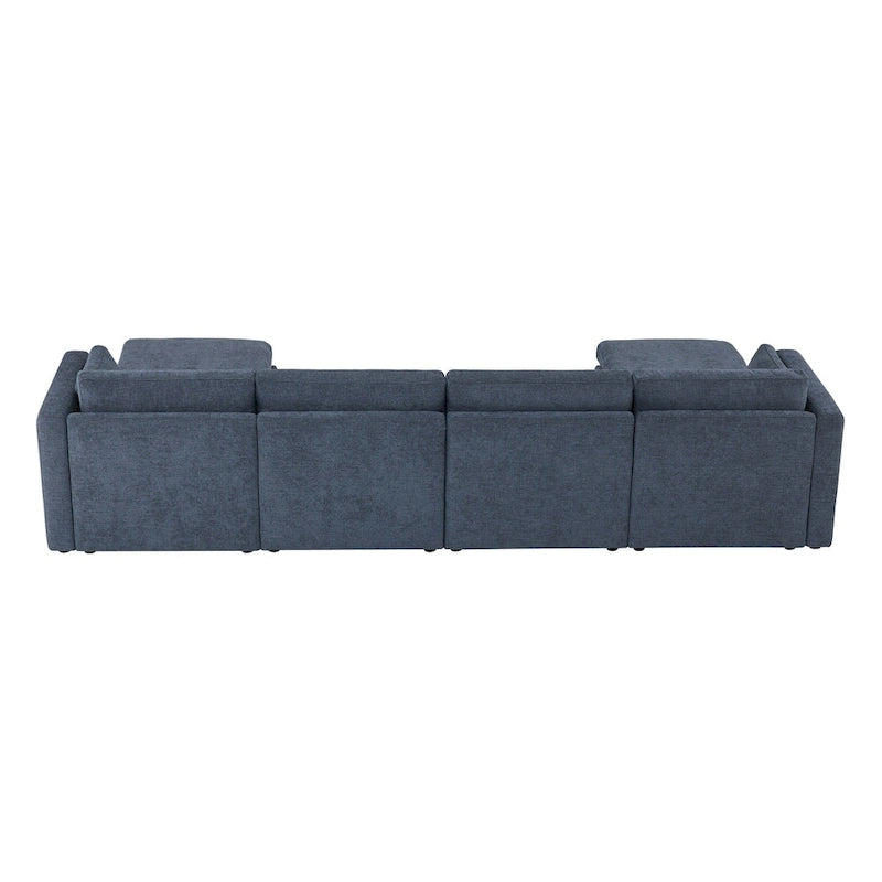 Ensemble de canapé modulable surdimensionné en tissu Celia