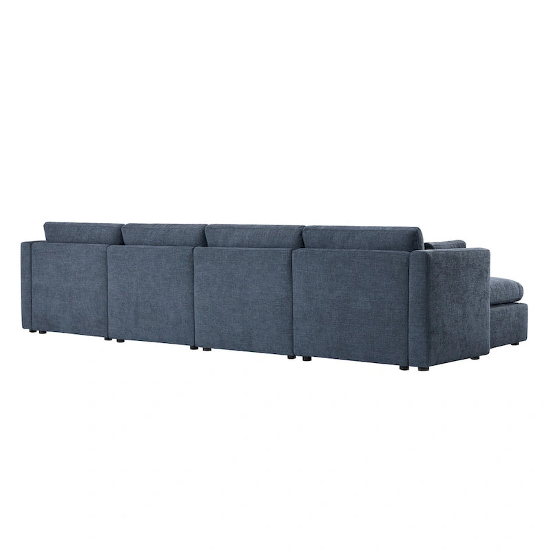Ensemble de canapé modulable surdimensionné en tissu Celia